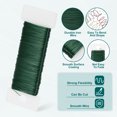 thumbnail image 3 of Alambre Floral Paddle Flexible de 26 Gauge Uxcell 115 Yardas Alambre de Florista Corona para decoraciones DIY Alambre Verde 3 Rollos, 3 of 6