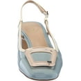 thumbnail image 2 of Sam Edelman Tracie Robin Egg Blue/Porcelain Slingback Squared Toe Buckle Pumps (Robin Egg Blue/Porcelain, 8.5), 2 of 6