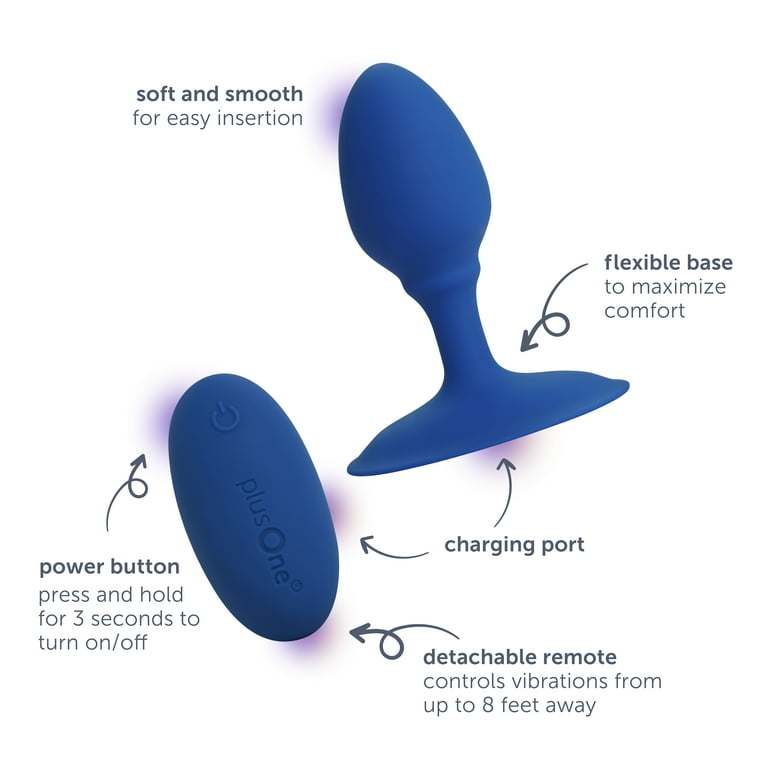 remote controlled vibrating cock ring Round Self Vibrating Butt Plug main image 0