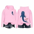 thumbnail image 1 of Textu Sweat à Capuche pour Femmes, Petits Hauts, Pulls, Vêtements de Sport, Sweat à Capuche Décontracté, Chandail en Molleton pour Femmes avec Graphique Isaiah, Rose P, 1 of 2