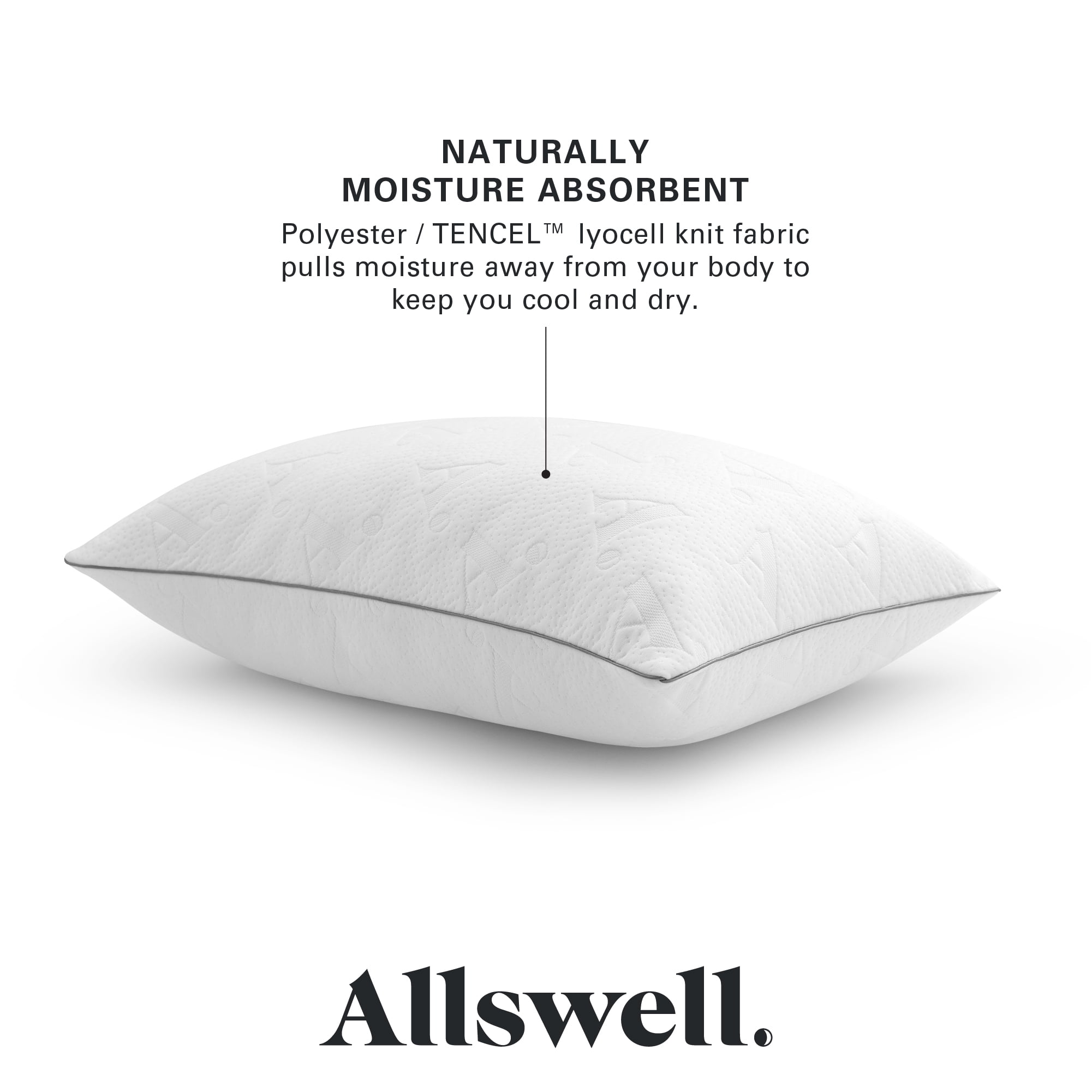 Allswell Ultimate Comfort Bed Pillow with Dual Function Fill, King