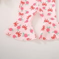 thumbnail image 6 of Staki Valentines Day Toddler Girl Outfit Toddler Girls Clothes Cute Print Overalls Casual Romper Bell Bottoms Suspender Jumpsuit 6-24M 2-4T(Pink,12-18 Months), 6 of 9