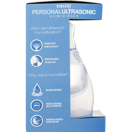HoMedics Personal, Portable Ultrasonic Cool Mist Humidifier, UHE-CM15