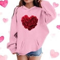 thumbnail image 1 of TaTaai Womens Graphic Hoodies Streetwear Hoodie Coquette Bow Graphic Aesthetic Preppy Long Sleeve Pocket Pullover Gift, 1 of 5