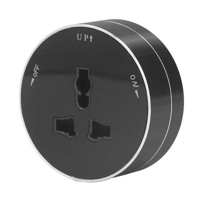 Adaptador De Pista De Alimentación, Enchufe Eléctrico Extraíble Resistente Al Fuego 250V 13A Con Luz Indicadora Para Oficina