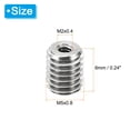 thumbnail image 2 of Unique Bargains Adaptateurs de Filetage Manchon Réducteur Écrou 20 Pcs M5x0.8 Mâle à M2x0.4 Femelle Réparation Insert Écrou 6mm, 2 of 7