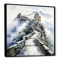 thumbnail image 2 of Designart "Landscape of Great Wall of China II" People Framed Wall Art - Traditional Grey China Art Bedroom Framed Canvas Wall Art, 2 of 6