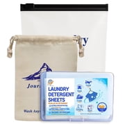 Travel Laundry Detergent Sheets Easy to Use, More Convenient than Liquids, Powders, Pods and Pacs – Both for Washing Machine & Hand-Washing - 30 Sheets