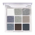 thumbnail image 2 of Black Grey Silver Eyeshadow Palette - 9 Colors Matte & Shimmer Eye Makeup Palette, Waterproof, Cool Toned Smokey Eyeshadow, Goth Style, with Prism Mirror, Black Glitter Eyeshadow Makeup Organizers, 2 of 7