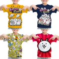 thumbnail image 2 of Camiseta de Battle Cats, ropa para niños, camiseta informal de cuello redondo, camisetas de manga corta con dibujos animados, ropa de verano para niños de 2 a 14 años, 2 of 4