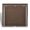 thumbnail image 3 of vidaXL Fabric Shoe Cabinet with Cover 45" x 11" x 43" Brown, 3 of 7