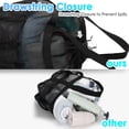thumbnail image 6 of Fammart Mesh Shower Caddy Portable with Drawstring and 7 Deeper Pockets for College Dorm Essentials, Hanging Shower Caddy Basket,Quick-Dry Shower Tote Bag for Toiletry,Bathroom,Camp,Gym, Black, 6 of 8