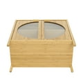 thumbnail image 4 of Bamboo 2 door cabinet, Buffet Sideboard Storage Cabinet, Buffet Server Console Table, for Dining Room, Living Room, Kitchen, Hallway, 4 of 8
