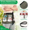 thumbnail image 4 of Yayeee Waist Apron with Pockets for Cooking Waterproof Half Server Aprons, Gray Cute Snowmen, 4 of 7