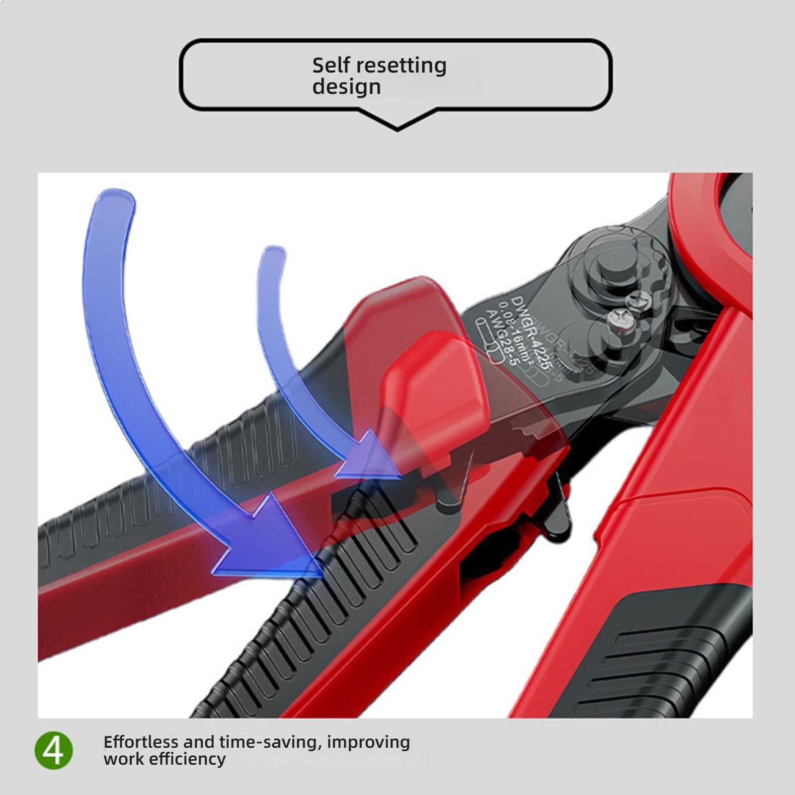 Crimper Cable Cutter Adjustable Automatic Wire Stripper Multifunctional Stripping Crimping Pliers Hand Tool