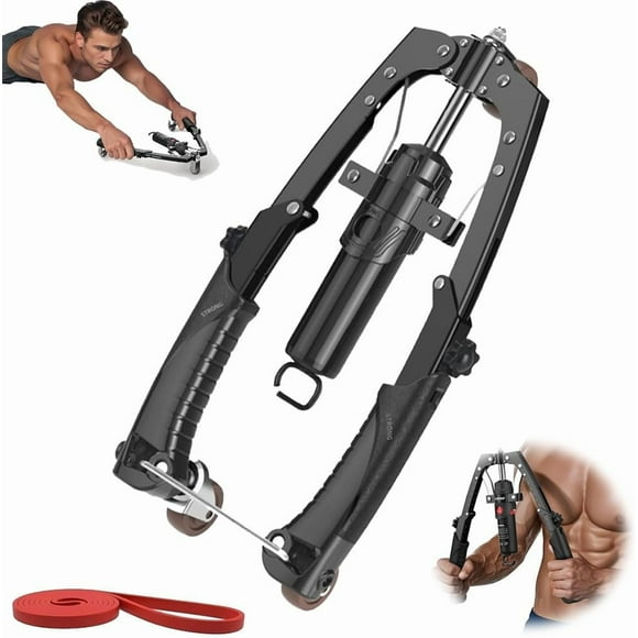 Mymus CoreFlex Twister Pro,Hydraulic Power Chest Press Machine,All-in-One Adjustable Hydraulic Arm Exerciser Twister Bar,Chest Expander & Forearm Strengthener for Upper Body & ABS Fitness