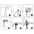 thumbnail image 5 of Foldable Clothes Laundry Basket Hamper Bag Aluminum Frame Large Cart with wheels, 5 of 5