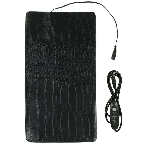 BRIGHTFUFU Cojín de calefacción de mascotas de reptiles USB 3 engranajes almohadilla de calentador de calentadores (color negro)