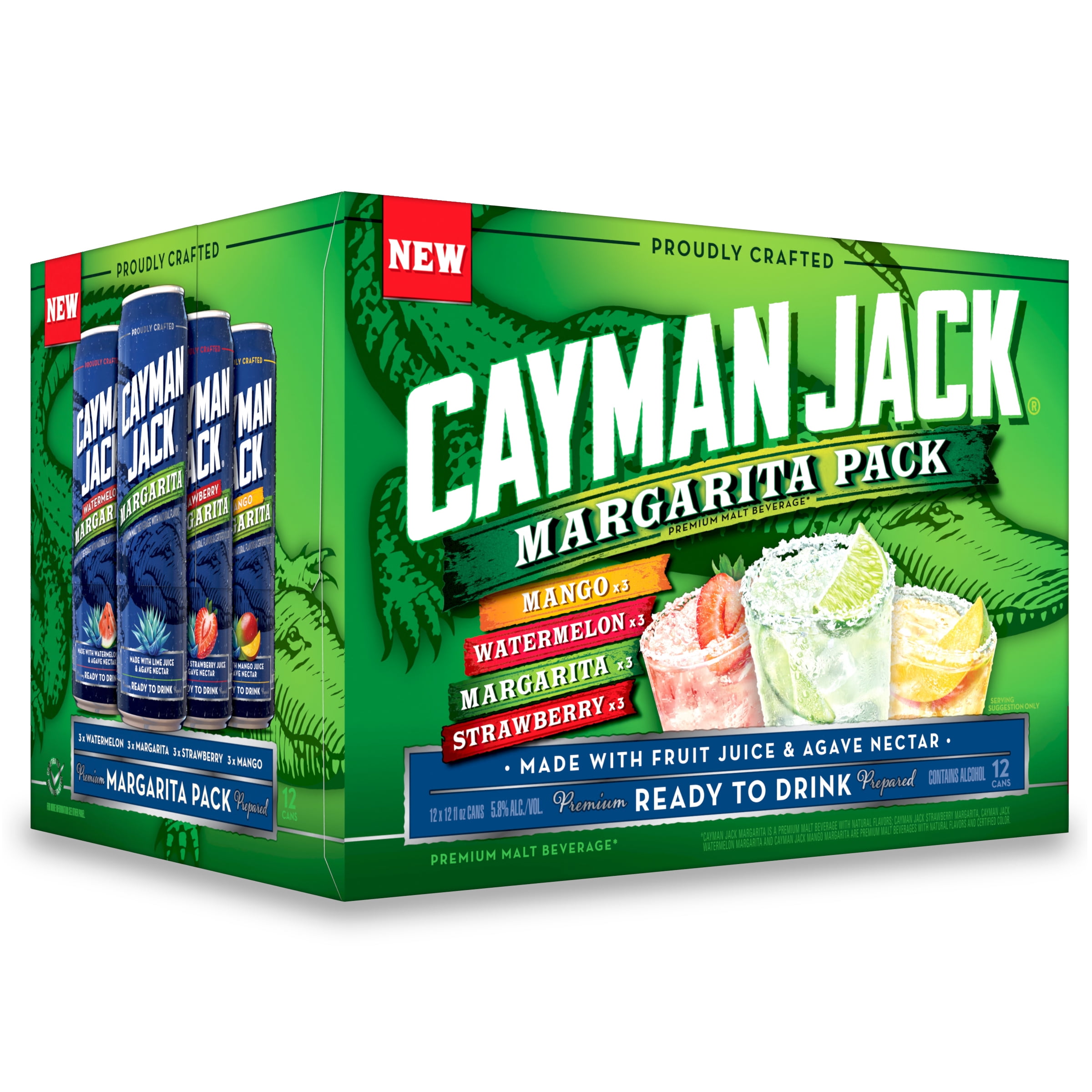 Cayman Jack, Margarita Variety Pack, 12 Pack, 12 fl oz Cans