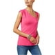 I-N-C T-Shirt Graphique Asymétrique pour Femme Rose, X-Large – image 1 sur 1