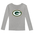 thumbnail image 2 of Preschool Heather Gray Green Bay Packers Long Sleeve T-Shirt and Pants Sleep Set, 2 of 5