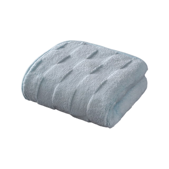 Toalla de baño de terciopelo para adultos, de secado rápido, absorbente, gruesa, grande, 55 x 27 pulgadas, gris oscuro, caqui, azul, poliéster suave, para baño, hogar, gimnasio, spa, playa, regalo.