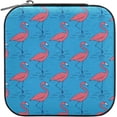 thumbnail image 2 of Coolnut Pink Flamingos Travel Jewelry Case for Women Girls,PU Leather Mini Jewelry Organizer Jewelry Holder, Portable Travel Jewelry Box for Earrings, Rings, Bracelets and Necklaces Women Gifts, 2 of 7
