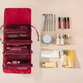 thumbnail image 1 of Neceser enrollable para maquillaje, organizador de viaje para artículos de aseo - 4 bolsas de nailon desmontables, estuche de cosméticos de gran capacidad para mujer | Neceser portátil para viajes,, 1 of 7