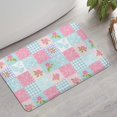 thumbnail image 2 of Pioneer Flower Floral Print Pattern Bathroom Rugs Mat, Non Slip Microfiber Bathroom Rug with Rubber Backing, Soft Mats for Bathroom Floor Tub Shower, 17"x27", 2 of 5