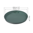 thumbnail image 2 of REGALWOVEN Restaurant Serving Trays, Round Non-Slip Food Service Tray Platter Dark Green, 2 of 6