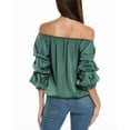 thumbnail image 2 of Vince Camuto womens  Off-Shoulder Blouse, m, Green, 2 of 3