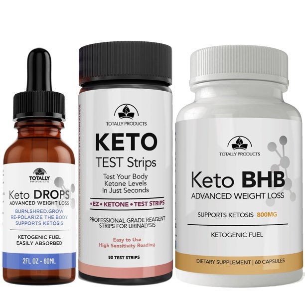 Advanced Keto Drops plus Keto Strips plus Keto BHB Combo Pack Walmart