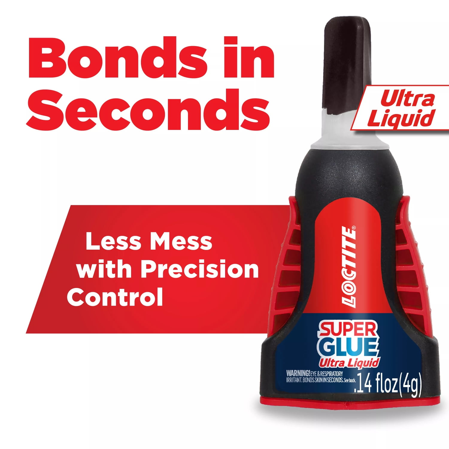 Loctite Super Glue Ultra Liquid Control, Clear 4 g Bottle, Instant