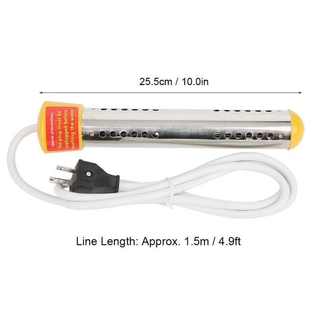 AMONIDA Immersion Heater Safe And Reliable Water Boiler Anti-scald Yellow For Home