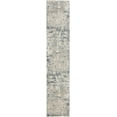 thumbnail image 2 of Nourison Concerto Distressed Ivory Grey Blue 2'2" x 10' Area Rug (2x10), 2 of 7