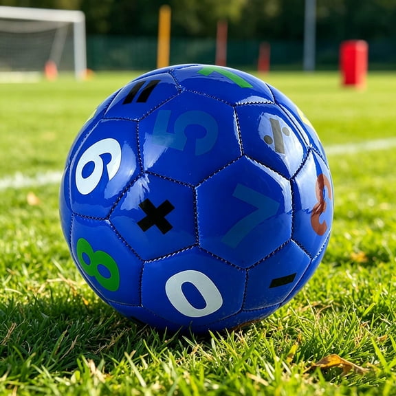 Rirozkan Toy Soccer Ball, Soft Kick Ball with Alphabet Numbers for Outdoor Play and Recreation