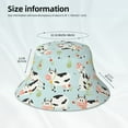 thumbnail image 4 of Daiia Cute Cows Pattern Bucket Hat - Trendy Cotton Sun Hat for Beach, Golf, Fishing - Fun Outdoor Vacation Boonie for Men and Women, 4 of 9