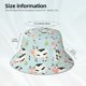 thumbnail image 3 of Fotbe Cute Cows Sombrero Tipo Pescador con Estampado – Sombrero de Sol de Algodón de Moda para Playa, Golf, Pesca, 3 of 6