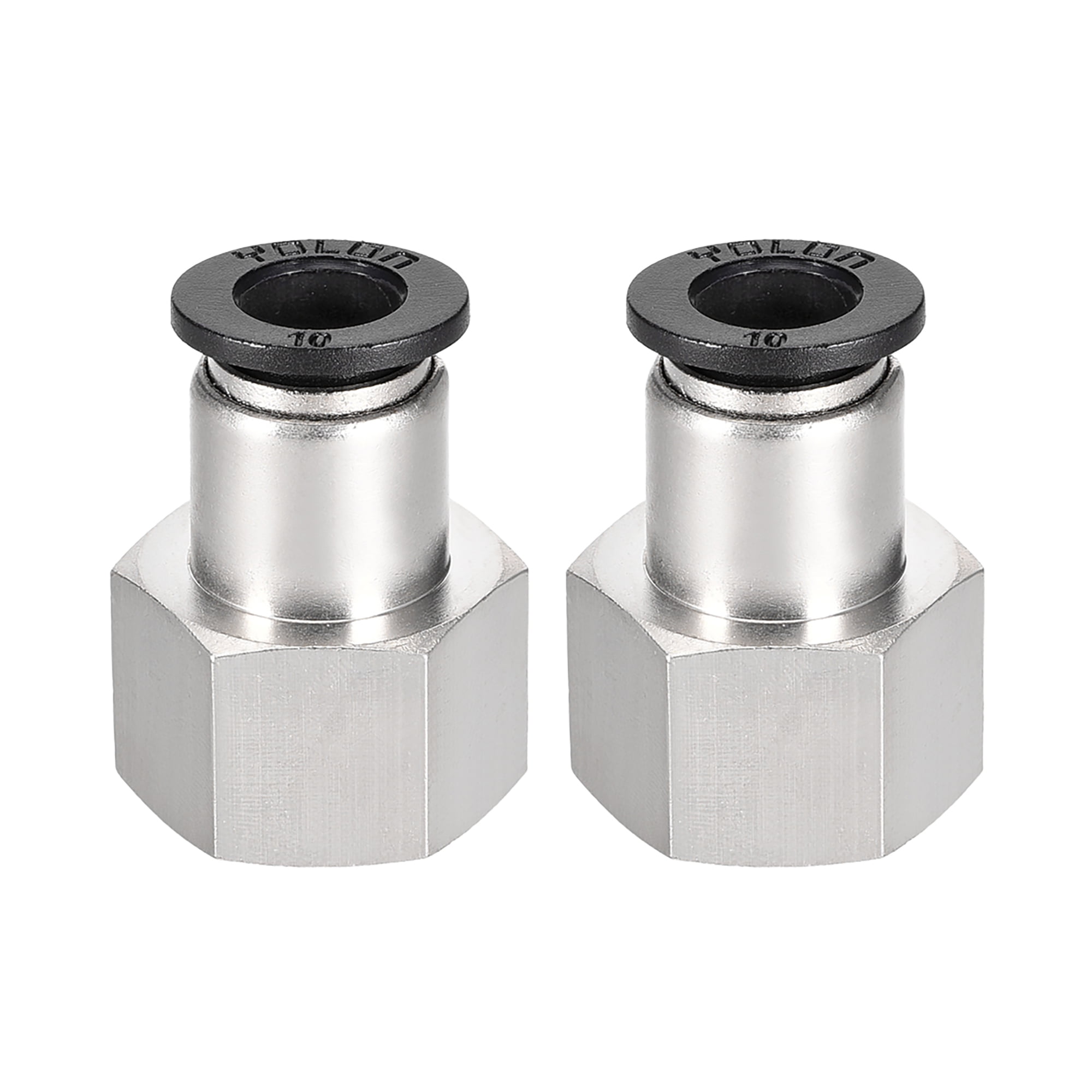 Pneumatic Tube Push In Fittings 10mm to 6mm Adapter 2 Pcs 