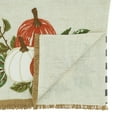 thumbnail image 3 of Saro Lifestyle Plaid Embroidered Pumpkins Table Runner, 3 of 3