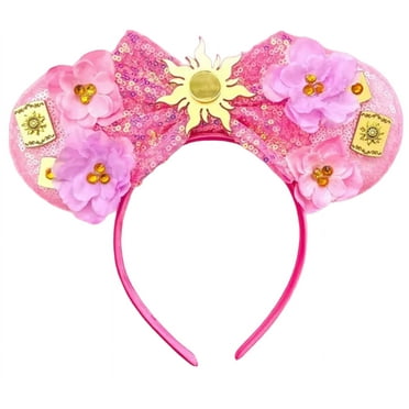 Rapunzel Purple Flower Inspired Minnie Ears, Purple Minnie Ear , Mickey Ears Hair , Kids Minnie Ears , Minnie Ears, Minnie Ears