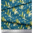 thumbnail image 2 of Soimoi Silk Fabric Cactus Tree Printed Craft Fabric by The Yard 42 Inch Wide, 2 of 3