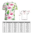 thumbnail image 2 of Flamingo Pattern Women's T-Shirt Short Sleeve T Shirts Tops Tee Ladies Loose T, 2 of 6