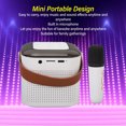 thumbnail image 3 of Máquina De Karaoke, Elegante Altavoz Portátil, Sonido Claro Multifuncional Con Micrófono Para Fiesta En Casa, 3 of 7