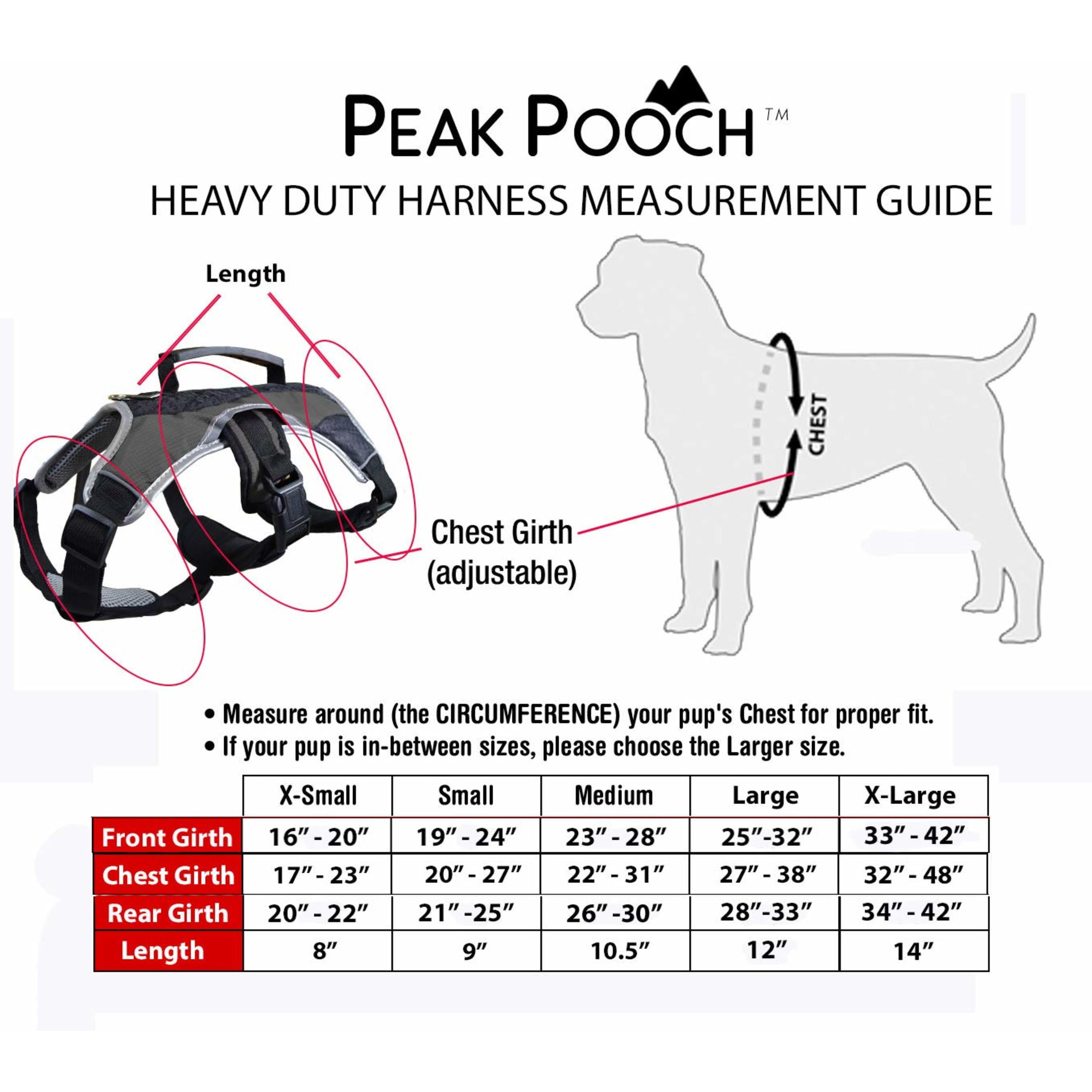 Peak Pooch No Pull Dog Harness for Small Dogs Blue, 20-27" Chest S