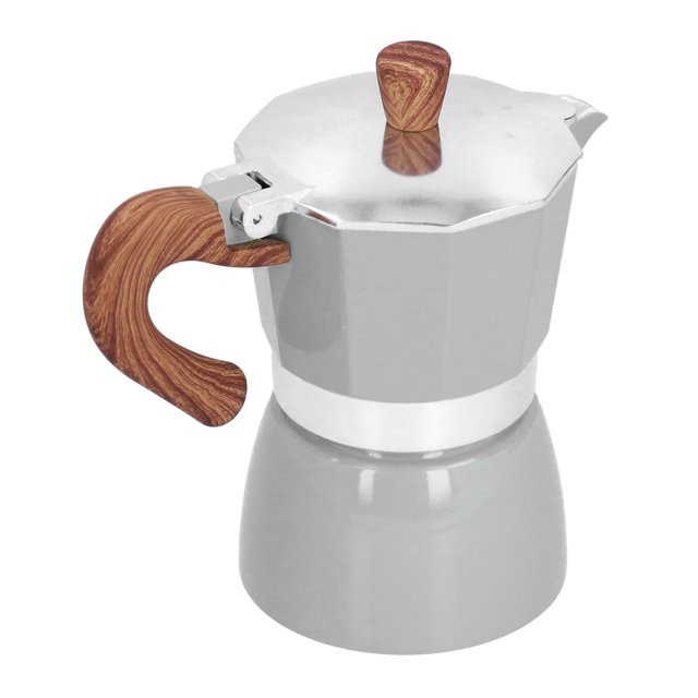 150ML Espresso Maker, Aluminum Coffee Maker, Percolator Espresso Octagonal Moka Coffee Pot for Home Office Kitchen Appliance