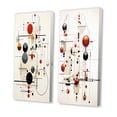 thumbnail image 3 of Designart "Minimal Geometry Mystery Source Codes II" Modern Geometric Wall Art Set Of 2 - Modern White Gallery Set For Office Decor, 3 of 6
