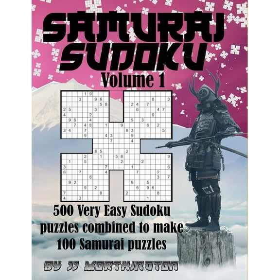 Samurai Sudoku Puzzles Large Print for Adults and Kids: Samurai Sudoku Puzzles Large Print for Adults and Kids: 500 Very Easy Sudoku Puzzles Combined to make 100 Samurai Puzzles (Paperback)(Large Prin