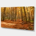 thumbnail image 2 of Colorful Fall Forest with Fallen Leaves - Modern Forest Canvas Art, 2 of 4