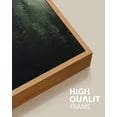 thumbnail image 3 of SHENIFY Green Fog Pine Tree Forest Canvas Wall Art Large Modern Artwork Prints Decor - 24x36in3pcs Brown Framed, 3 of 6